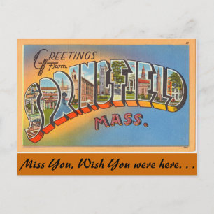 Greetings from Springfield Postcard