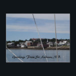 Greetings From St. Andrews, N.B. Postcard<br><div class="desc">A view of St. Andrews,  NB from the water</div>
