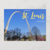 Greetings from St. Louis Arch Missouri Postcard