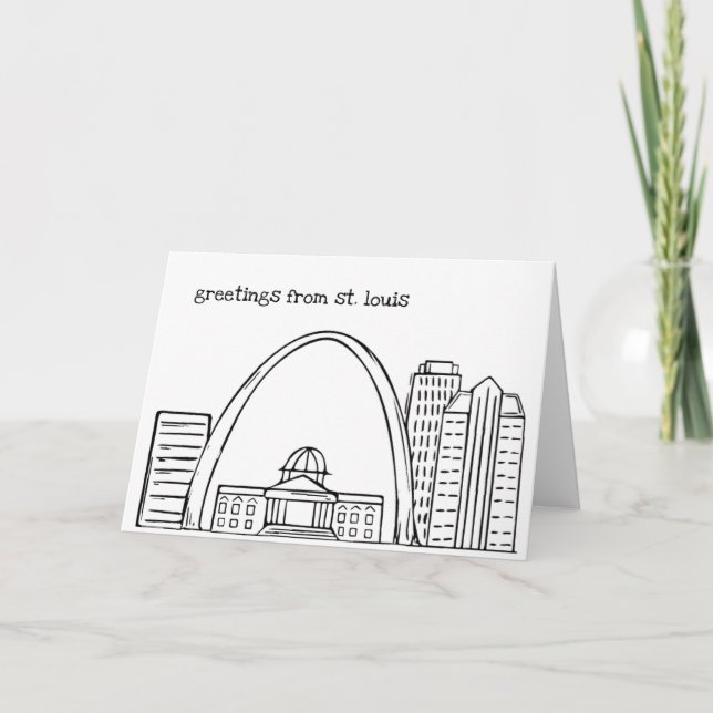 Greetings from St. Louis - Original Art Card (Front)