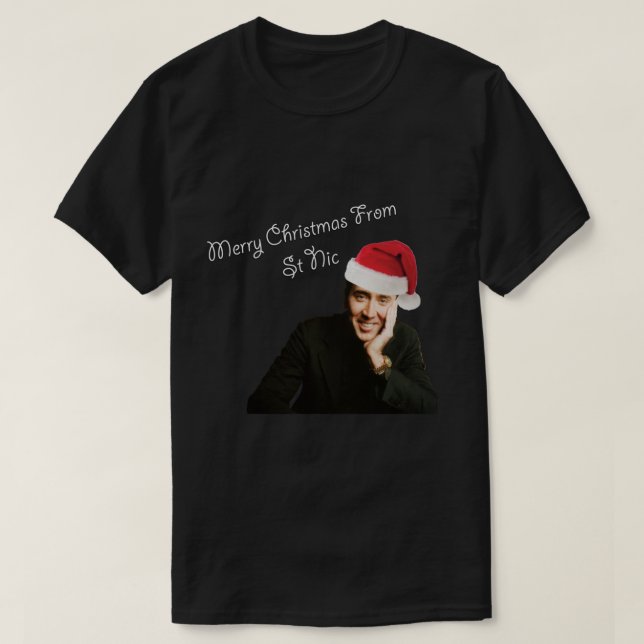 Greetings from St Nicolas Cage   T-Shirt (Design Front)