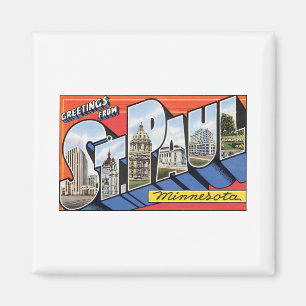 Greetings from St. Paul Minnesota Magnet