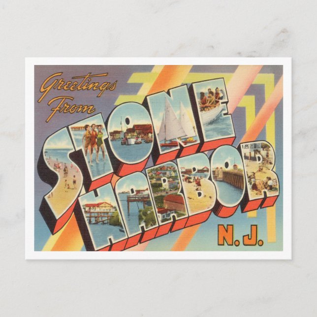 Greetings from Stone Harbour, New Jersey Travel Postcard (Front)