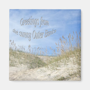 Greetings From Sunny OBX Sea Oats Items Magnet