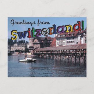 Greetings from Switzerland! Postcard