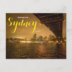 Greetings from Sydney Australia Cruise Postcard