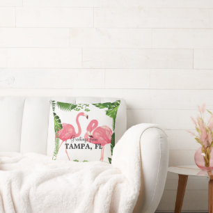 Greetings from Tampa, Florida Throw Pillow
