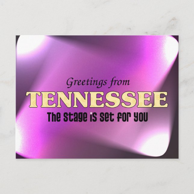 Greetings from Tennessee Postcard (Front)