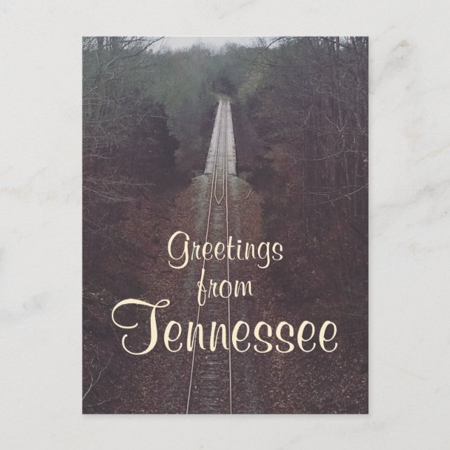 GREETINGS FROM TENNESSEE railroad photograph | Pos Postcard (Front)
