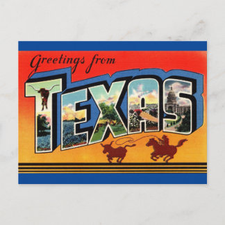 Greetings from Texas Travel Postcard