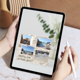 Greetings from the Baths, British Virgin Islands Postcard