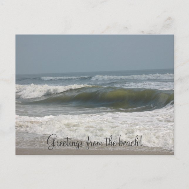 Greetings from the beach! postcard (Front)