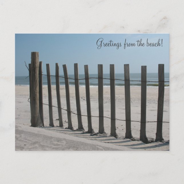Greetings from the beach! postcard (Front)