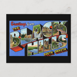 Greetings from the Black Hills South Dakota Postcard