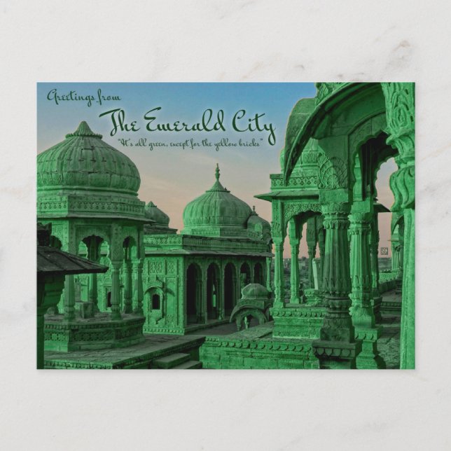 Greetings from the Emerald City Postcards (Front)