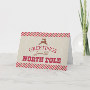 Greetings from the North Pole Holiday Card