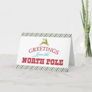 Greetings from the North Pole Holiday Card