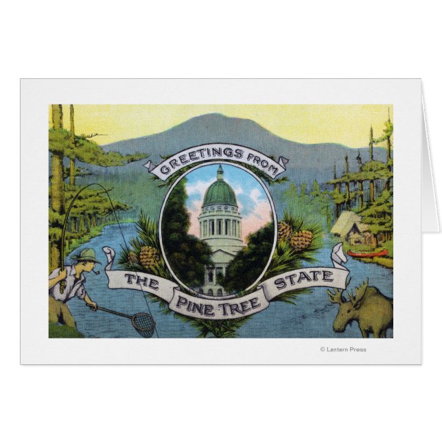 Greetings From the Pine Tree State, Scenic (Front Horizontal)