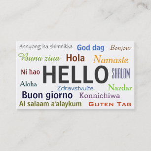 Greetings from the World Business Card