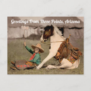 Greetings From Three Points, Arizona Postcard