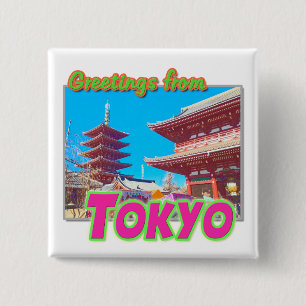 "Greetings from Tokyo" Button