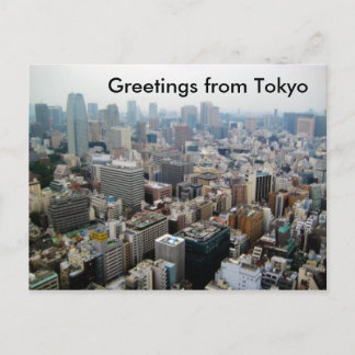Greetings from Tokyo Postcard