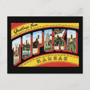 Greetings from Topeka, Kansas Postcard