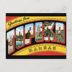 Greetings from Topeka Postcard