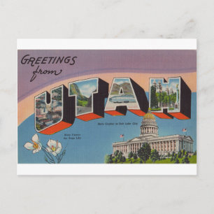 Greetings From Utah Postcard