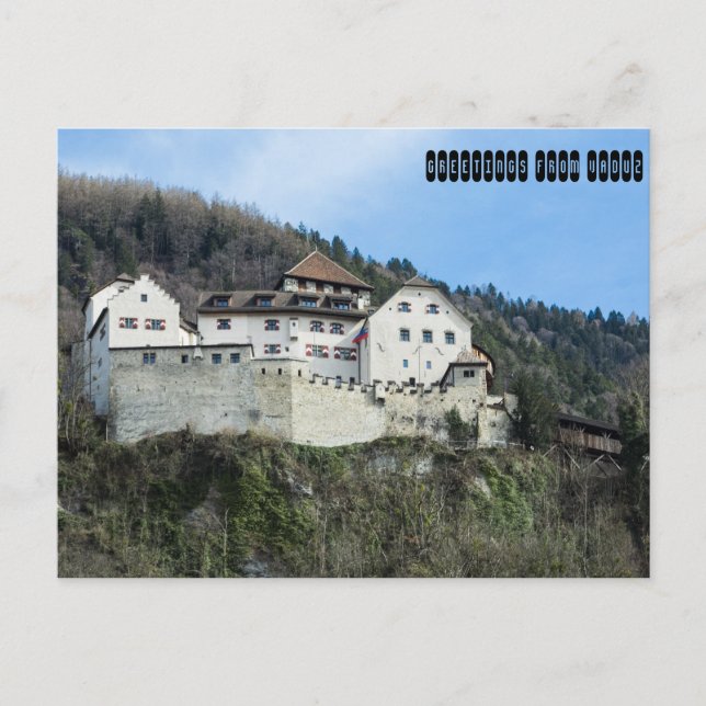 Greetings from Vaduz, Liechtenstein Postcard (Front)