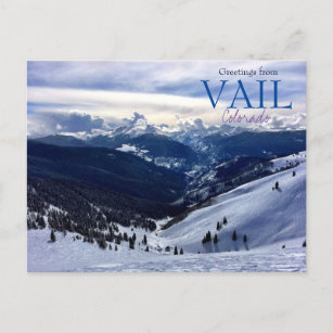 Greetings from Vail Colorado Postcard Scenic