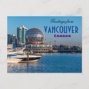 Greetings from Vancouver Canada Postcard