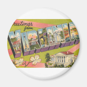 Greetings From Virginia Magnet