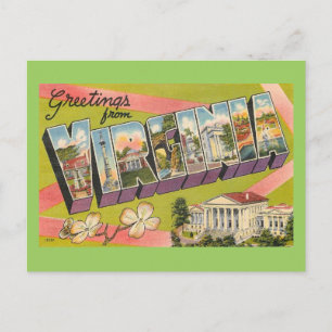 Greetings From Virginia Postcard