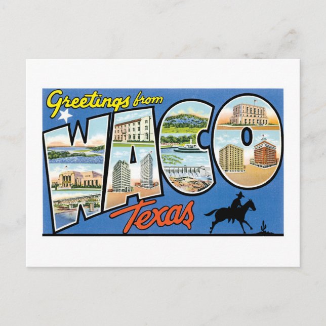 Greetings from Waco, Texas Postcard (Front)