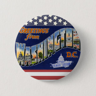 Greetings From Washington DC! 2 Inch Round Button