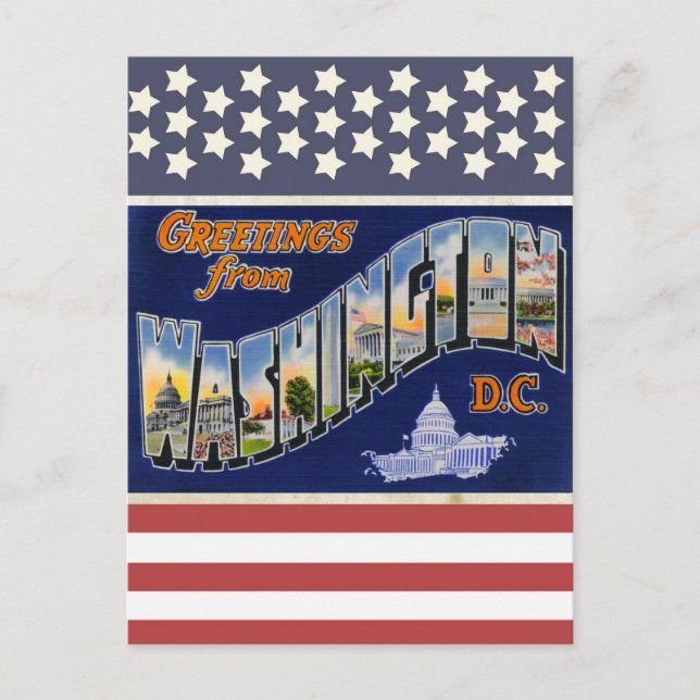 Greetings From Washington DC! Postcard (Front)