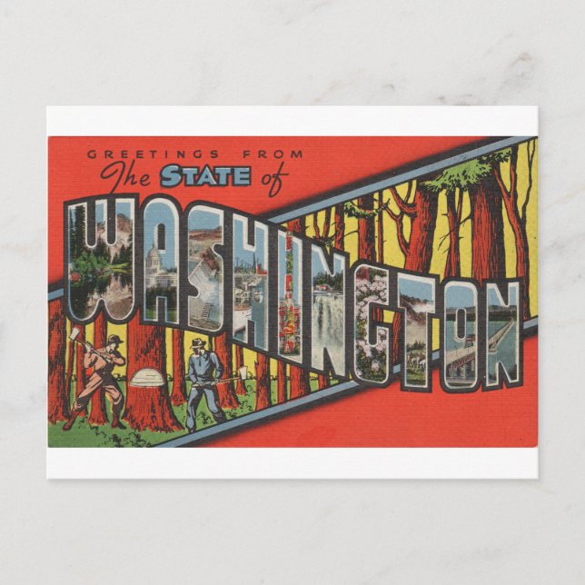 Greetings From Washington Postcard (Front)