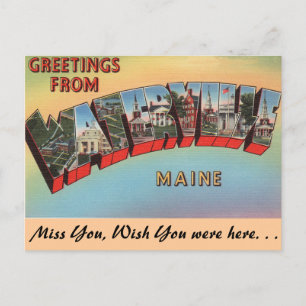 Greetings from Waterville Postcard