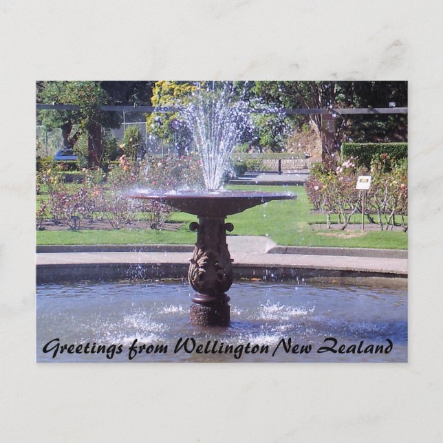 Greetings from Wellington New Zealand Postcard (Front)