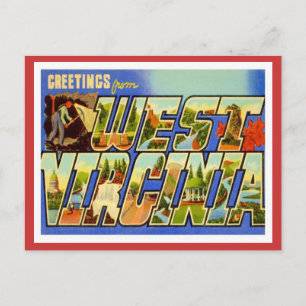 Greetings From West Virginia WV Postcard