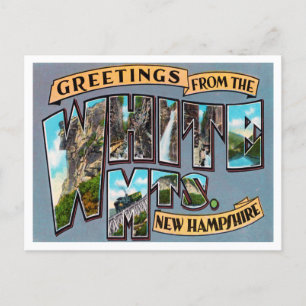 Greetings from White Mountains, New Hampshire Postcard