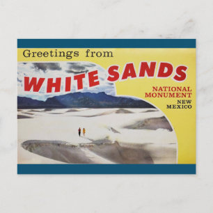 Greetings from White Sands New Mexico Postcard