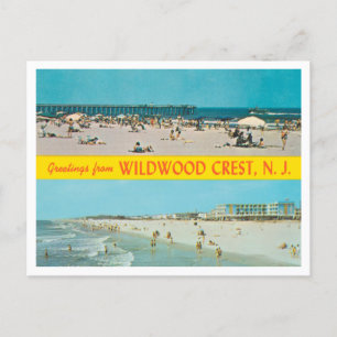 Greetings from Wildwood Crest, New Jersey Travel Postcard