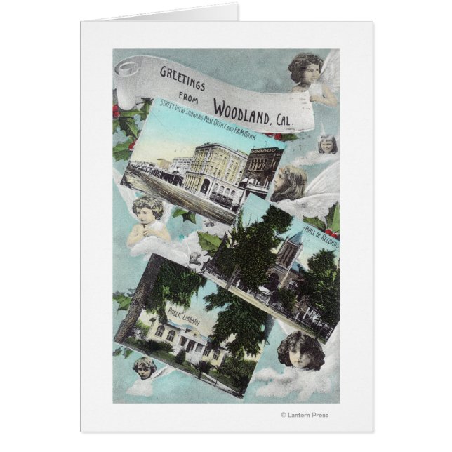 Greetings From with Scenic ViewsWoodland, CA (Front)