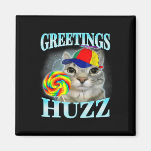 Greetings Huzz Funny Gen Z Gen Alpha Slang Meme Magnet