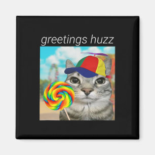 Greetings Huzz Funny Gen Z Gen Alpha Slang Meme Magnet