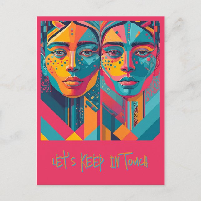 " GREETINGS POSTCARD " (Front)