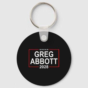 Greg Abbott 2028 Presidential Election July 4th Re Keychain