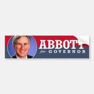 GREG ABBOTT CAMPAIGN BUMPER STICKER
